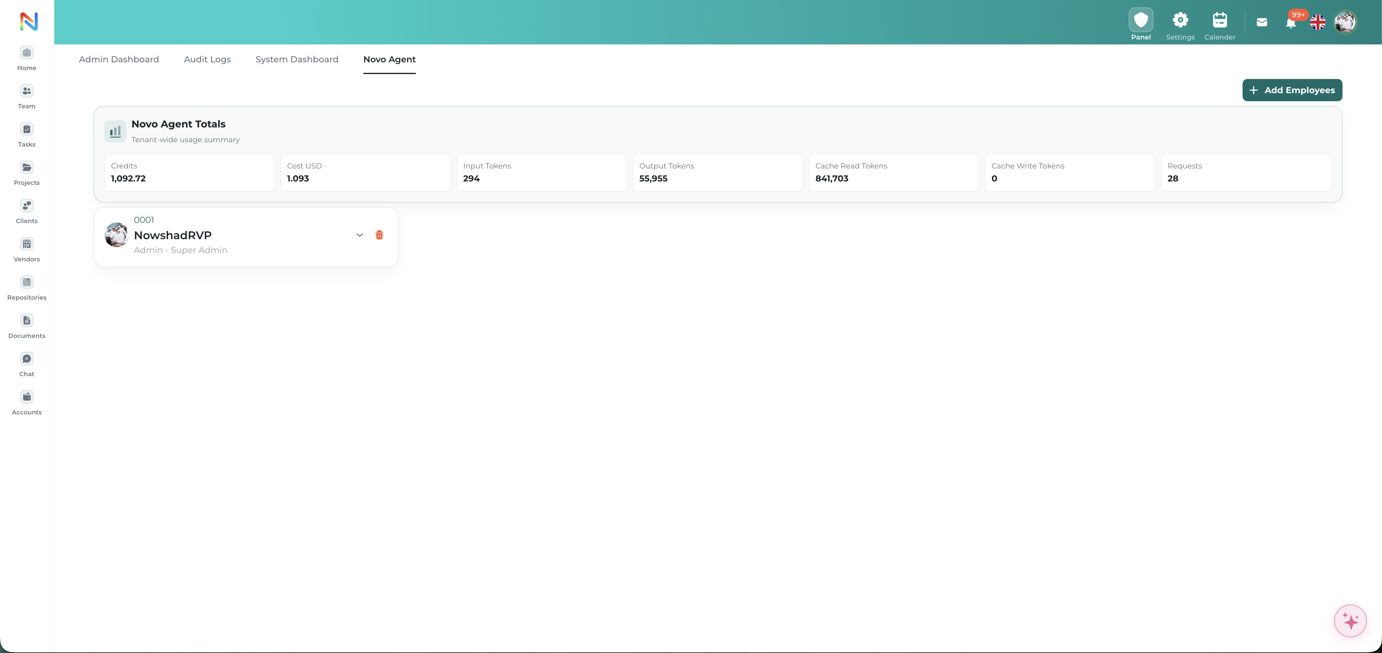 NOVOLOGS AI Permission Controls