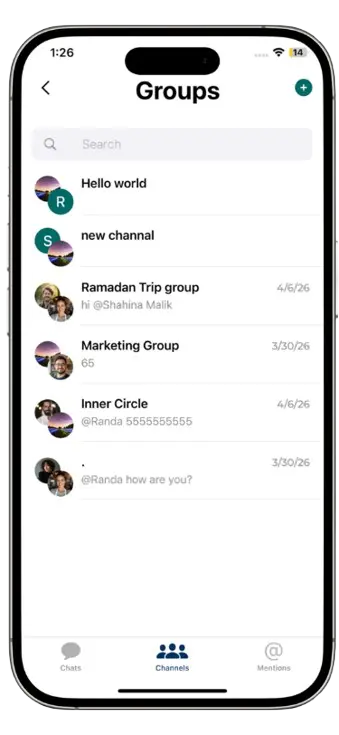 NOVOTAK Mobile Group Conversations